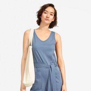 Everlane Luxe Cotton Jumpsuit, size M